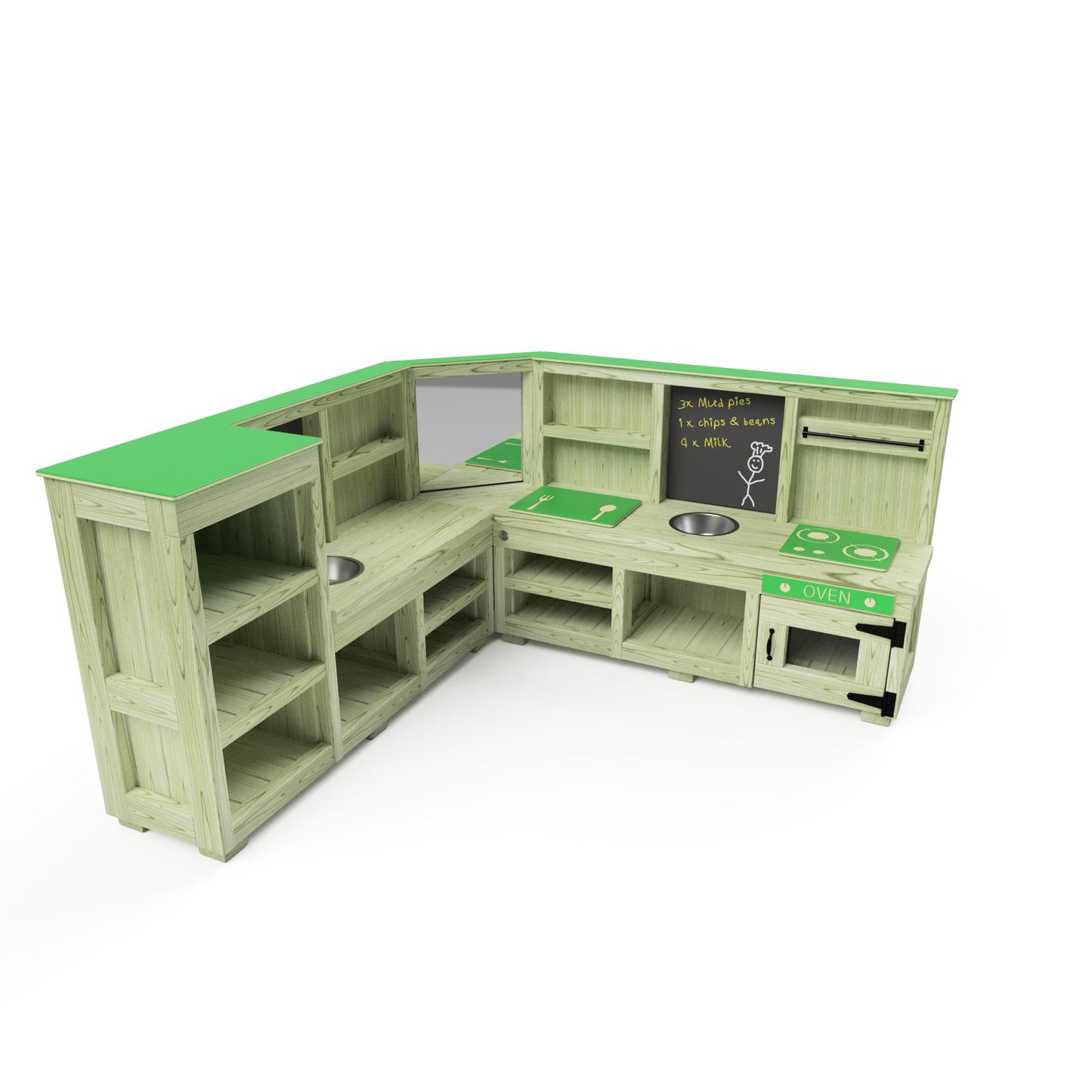 Large Corner Mud Kitchen