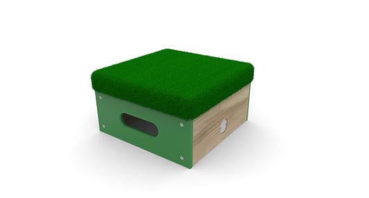 Free Standing Low Step Cube Grass