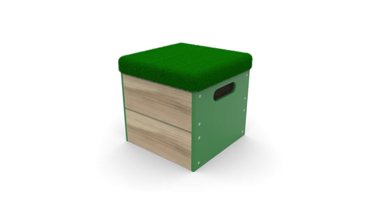 Free Standing High Step Cube Grass