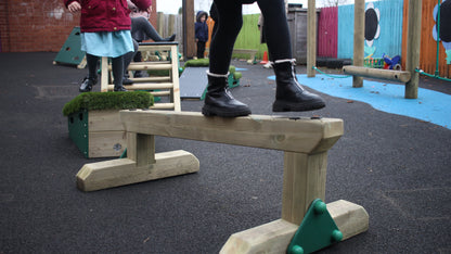 Free Standing Incline Balance Beam