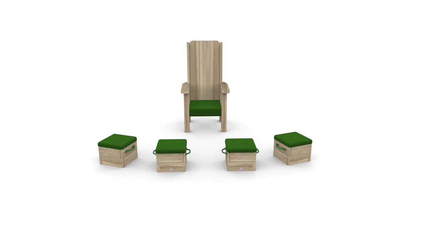 Story Telling Chair and Seating Cube Bundle